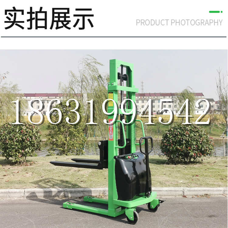 边坝县电动叉车堆高车液压铲车电瓶1吨2吨站驾步行式小型全自动叉车
